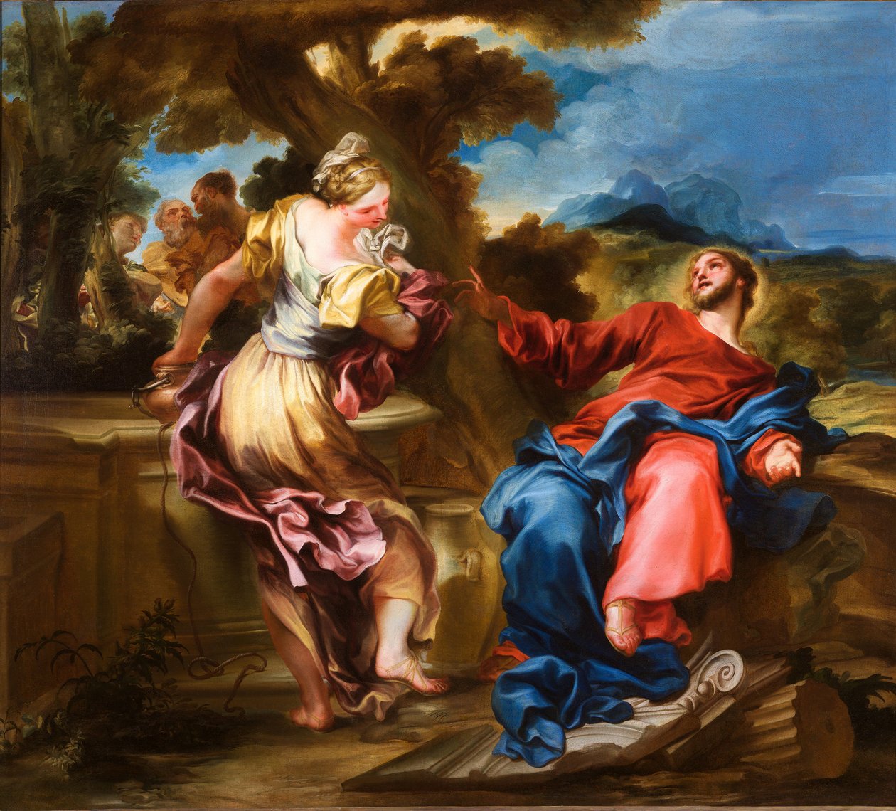 Christ and the Samaritan Woman by Gregorio De Ferrari