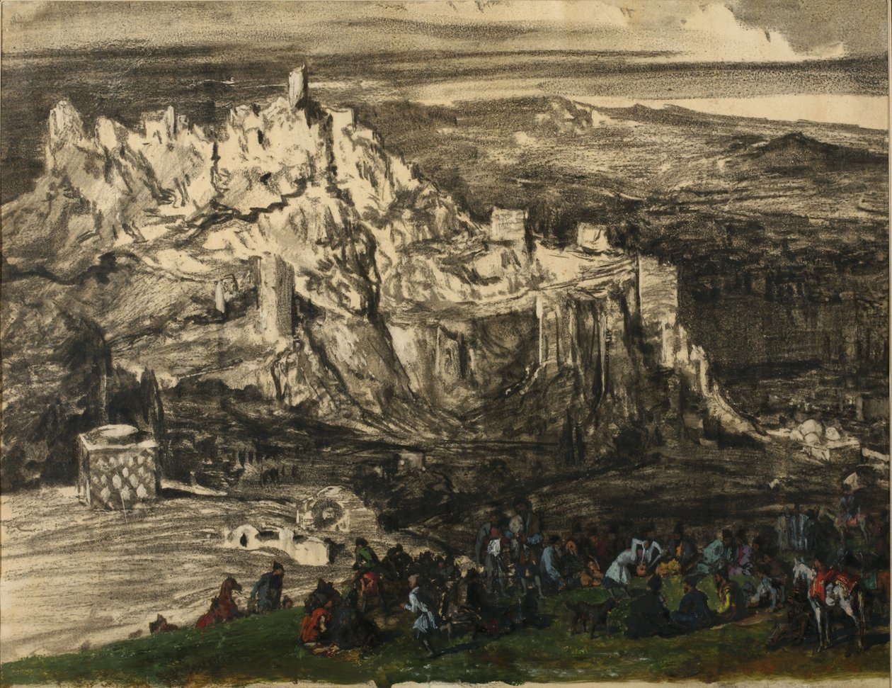 View of Tiflis, 1840s by Grigori Grigorevich Gagarin