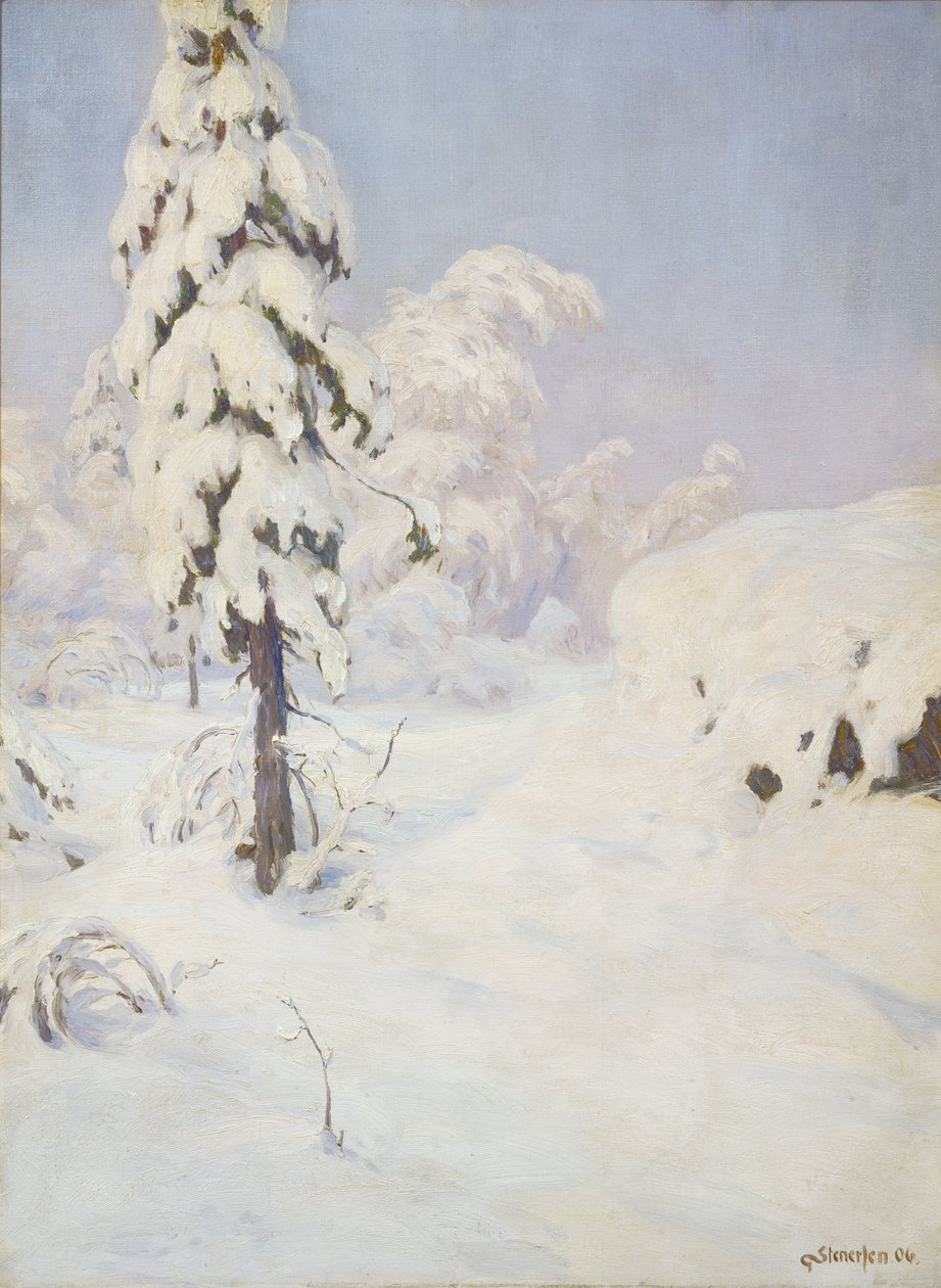 Winter in the Forest by Gudmund Stenersen