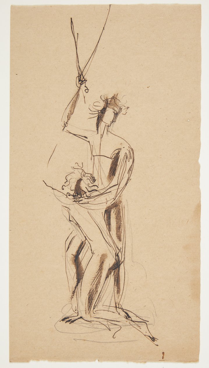 Draft for Statuette Group by Gudrun Traustedt
