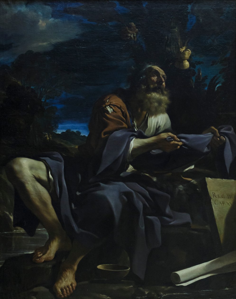 Elijah Fed by Ravens by Guercino (1591 1666)