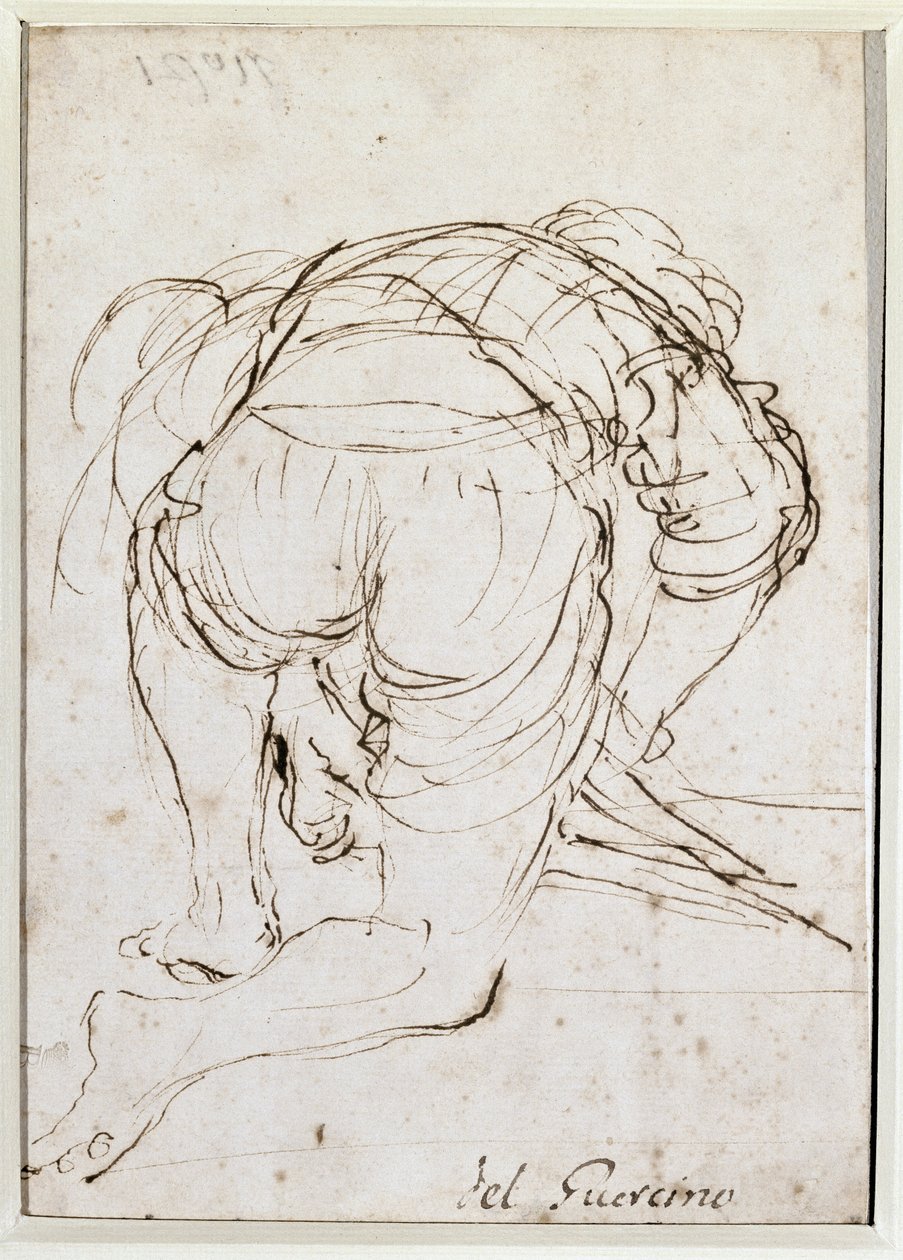 Man kneeling by Guercino