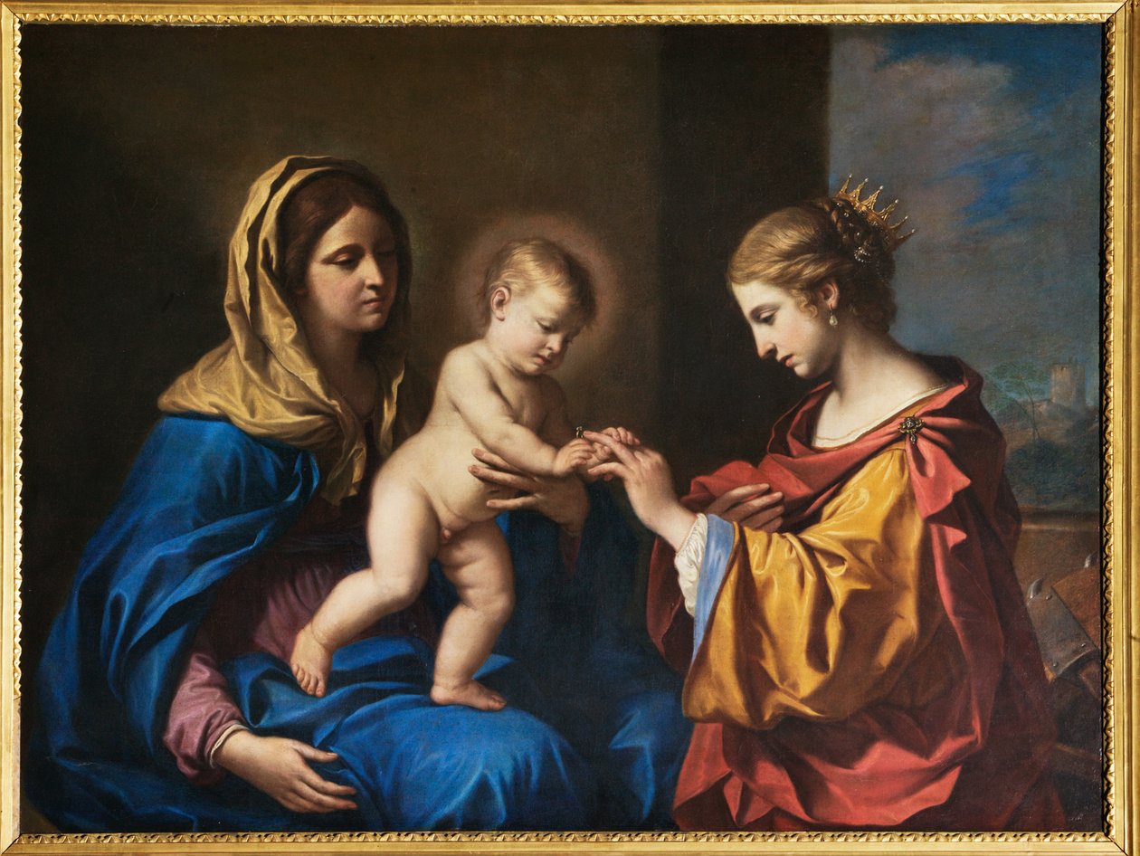 Mystical Marriage of Saint Catherine by Guercino
