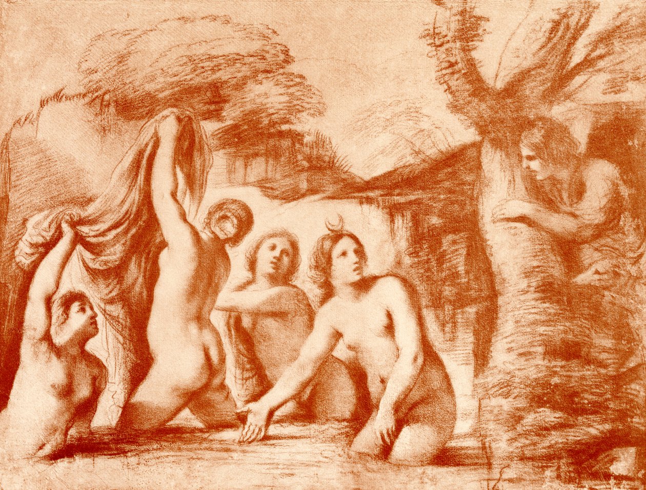 Diana and Actaeon by Guercino