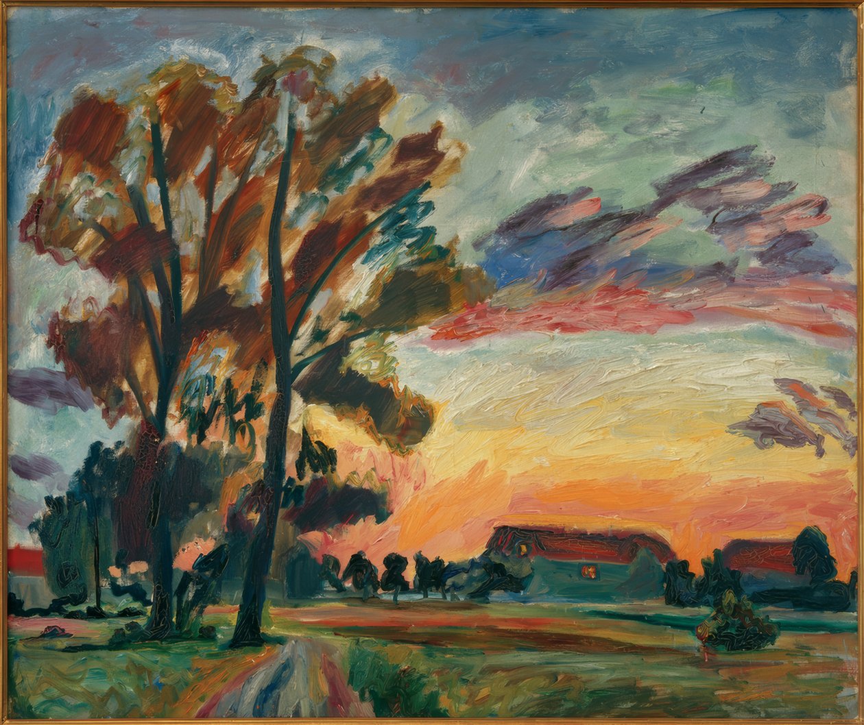 Large Landscape of Schwedt by Götz von Seckendorff