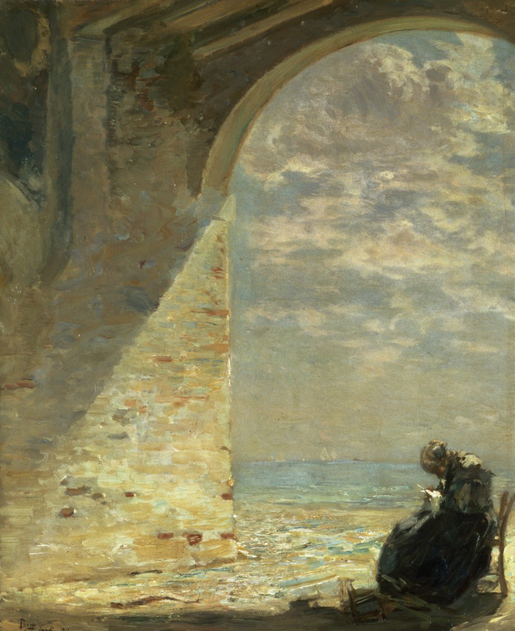 At The Gateway by Guglielmo Ciardi