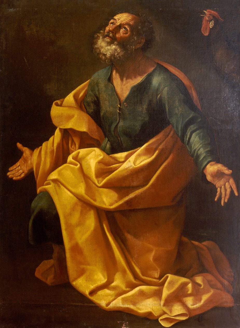 St. Peter Praying by Guido Reni