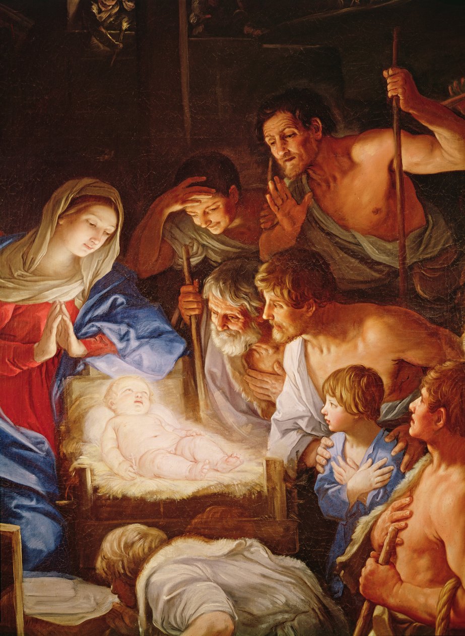 The Adoration of the Shepherds (detail) by Guido Reni