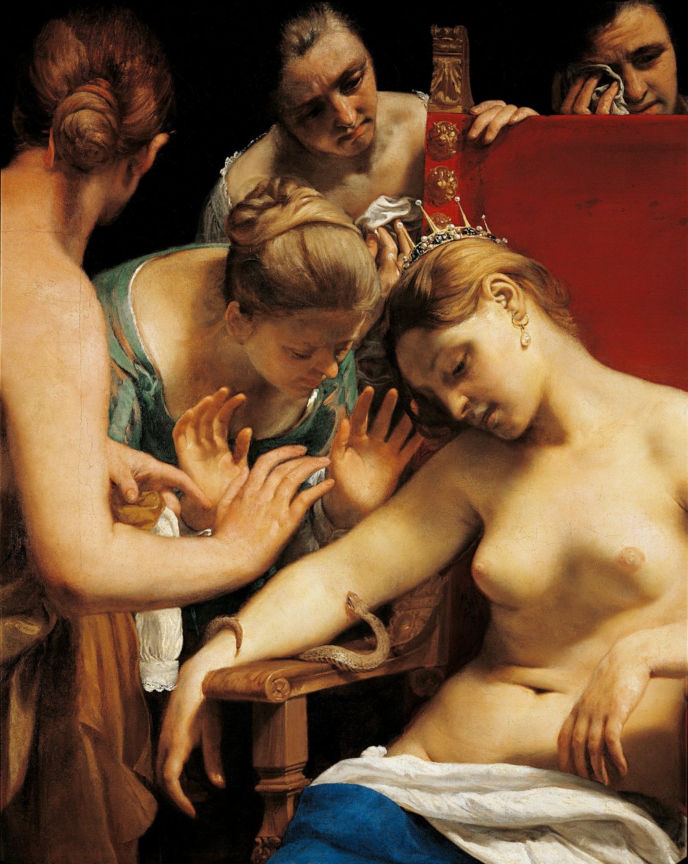 The Death of Cleopatra (detail) by Guido Cagnacci