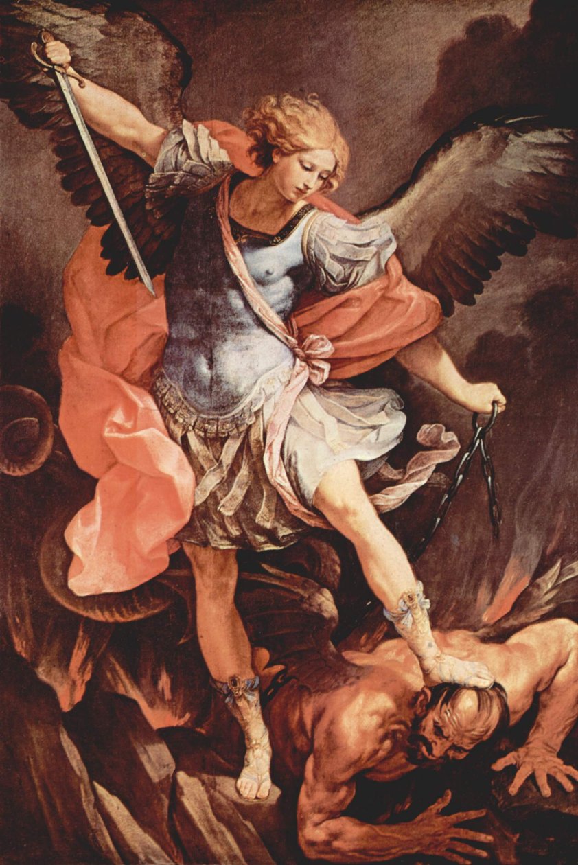 Archangel Michael Defeats Satan by Guido Reni
