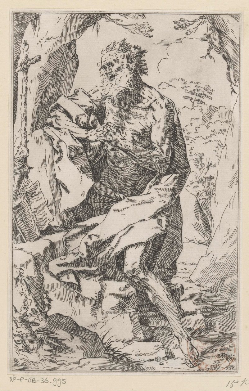 Saint Jerome in the Wilderness by Guido Reni