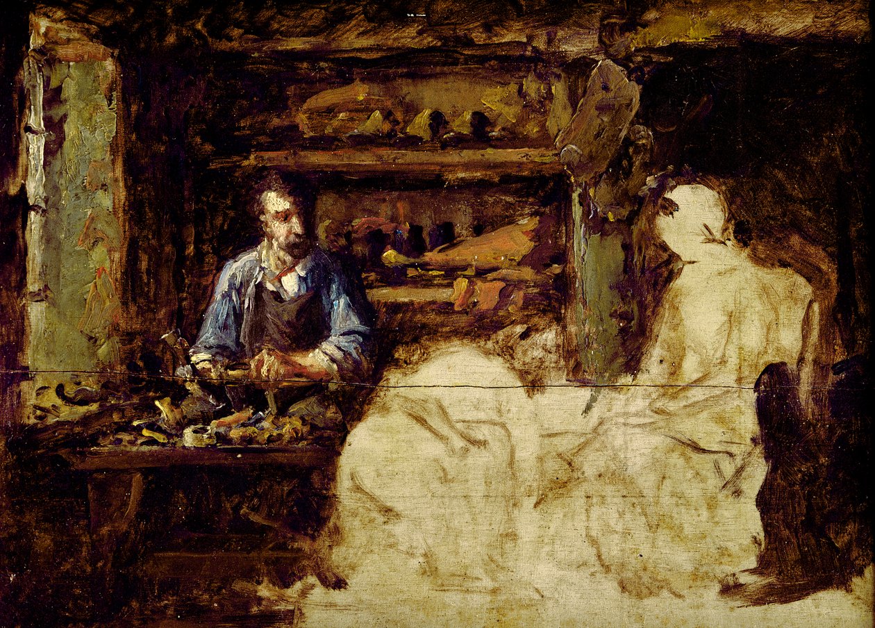 The Shoemaker of Reville, a Town Near Cherbourg by Guillaume Romain Fouace