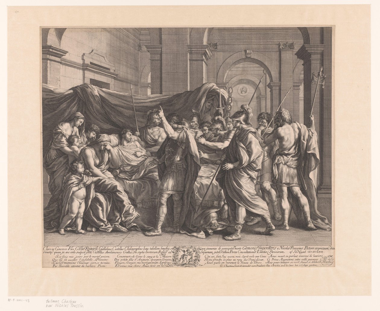 Germanicus on His Deathbed by Guillaume Chasteau