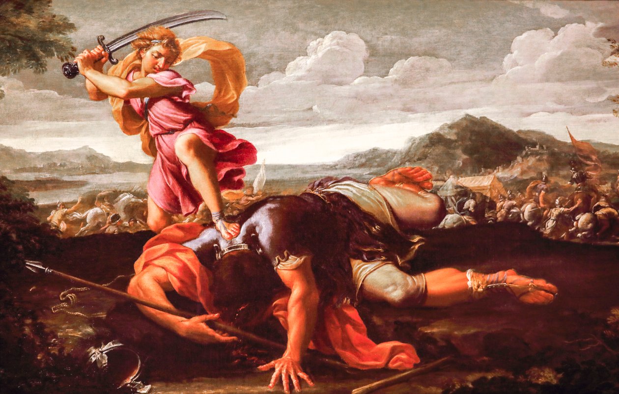 David and Goliath by Guillaume Courtois