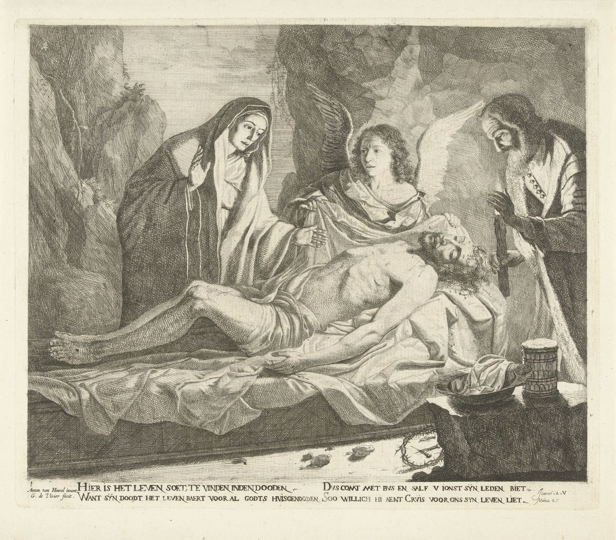 The Entombment of Christ by Guillaume Duvivier