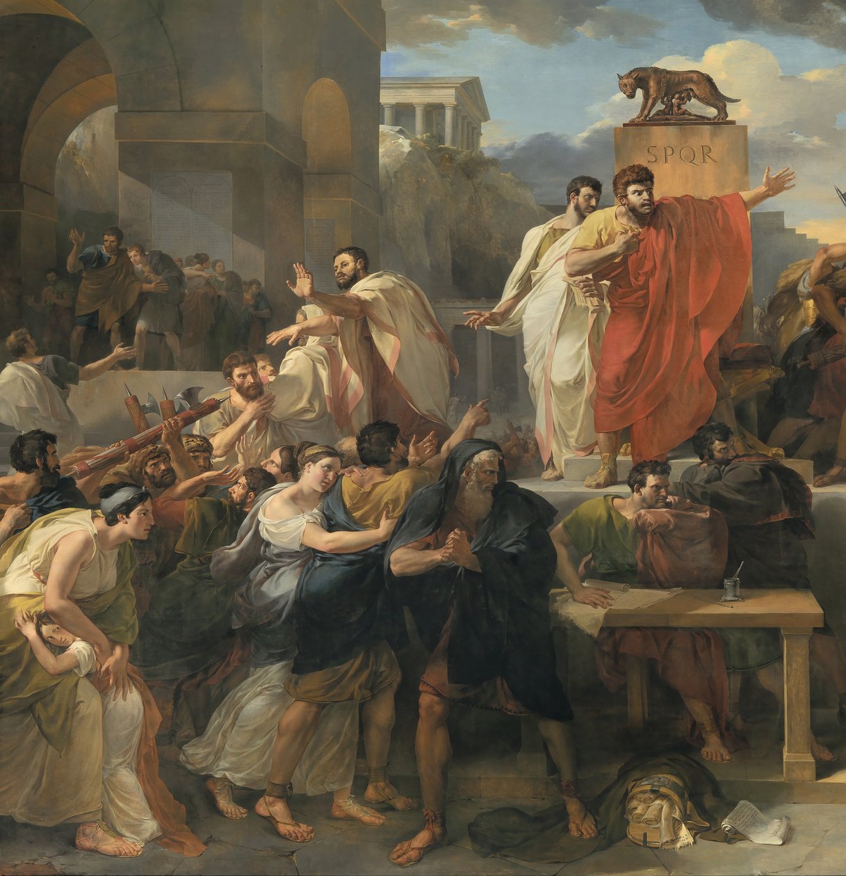 Death of Virginia (detail) by Guillaume Lethiere