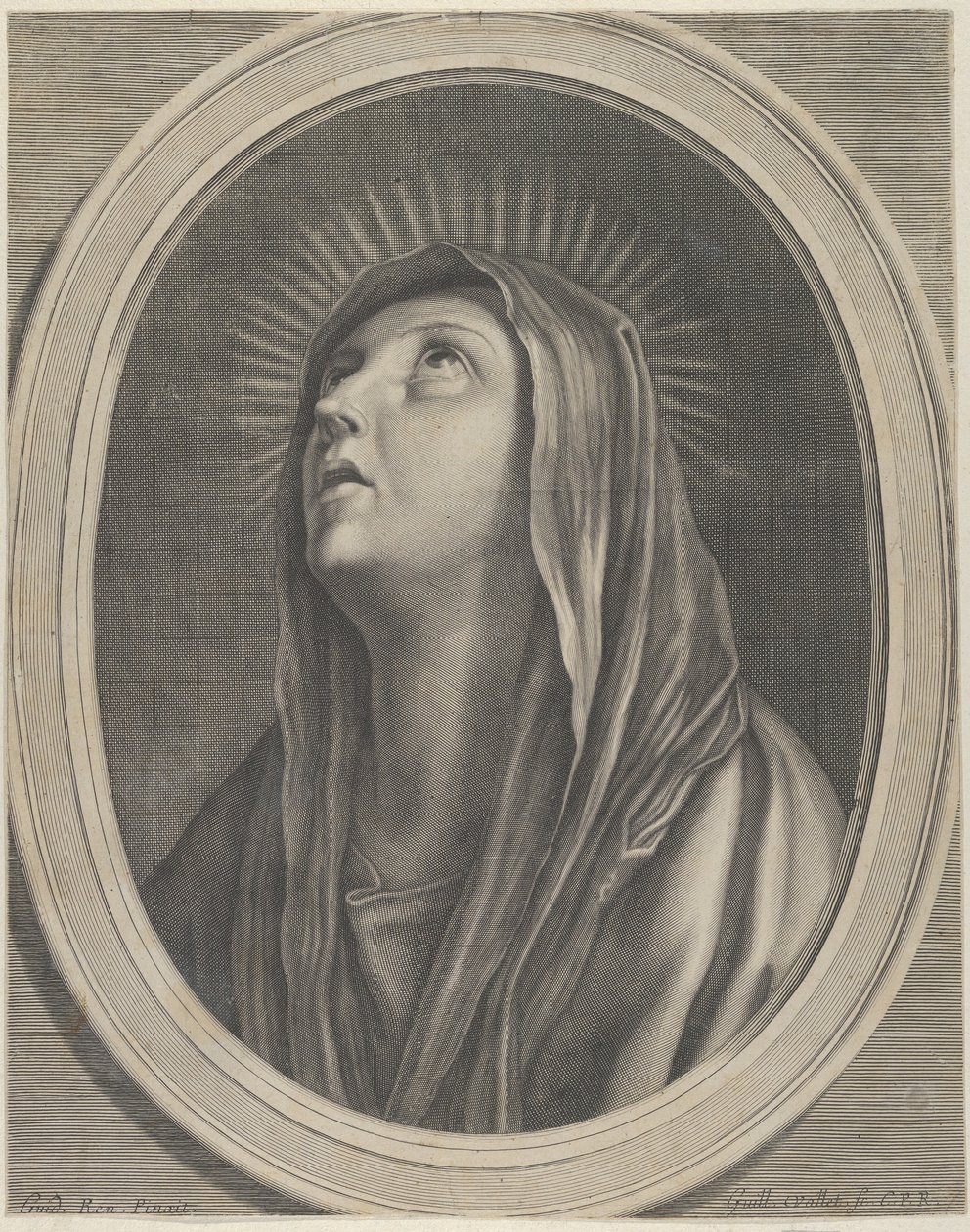The Virgin Looking Up by Guillaume Vallet
