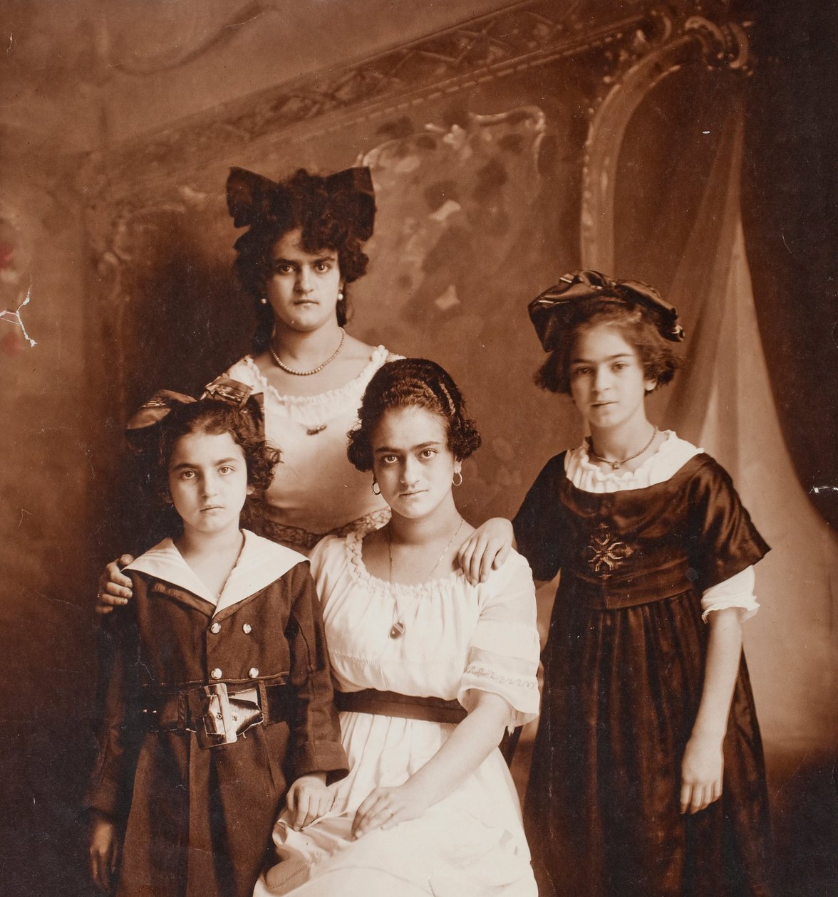 Matilde, Adriana, Frida and Cristina Kahlo by Guillermo Kahlo