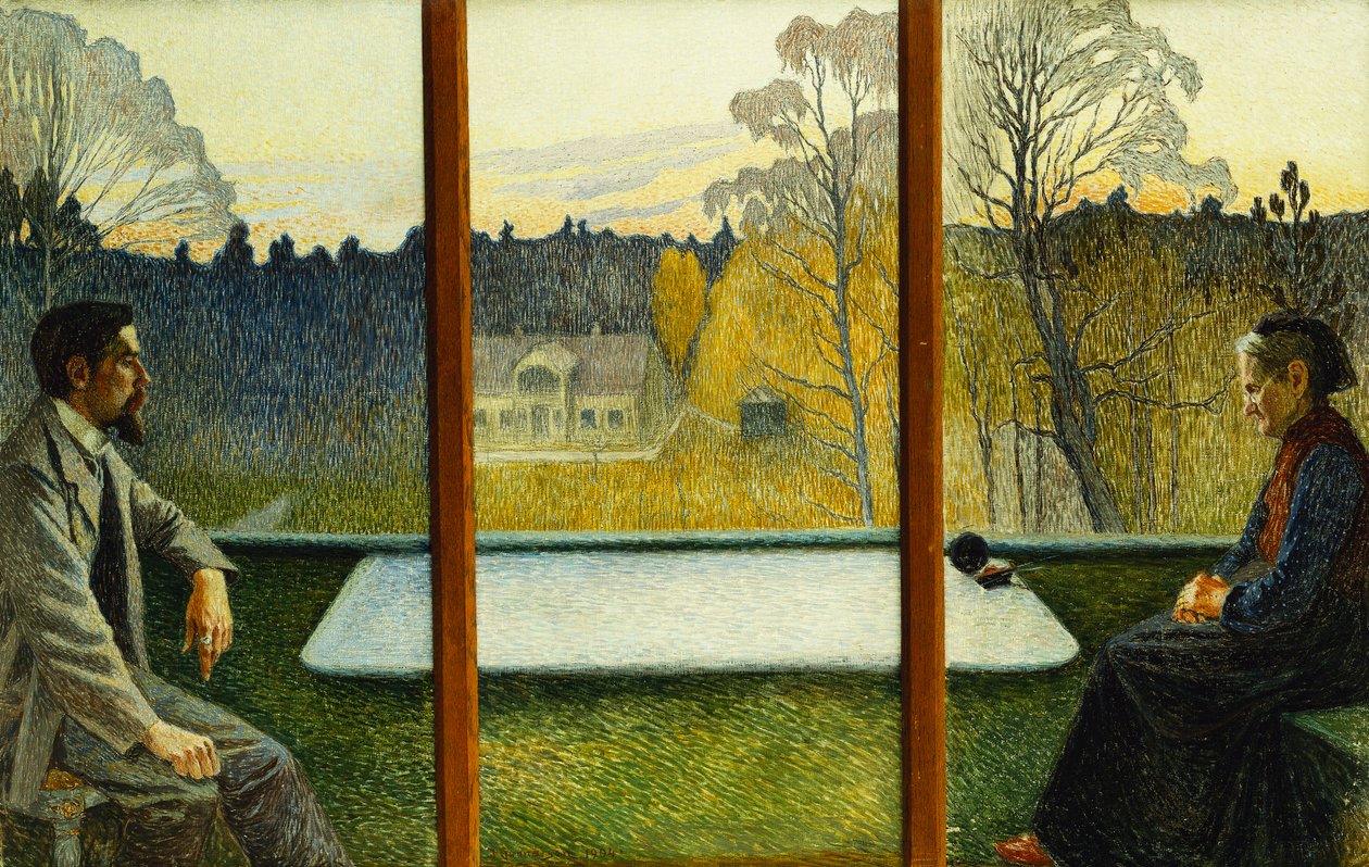 On the Terrace by Gunnar (attr. to) Gunnarson