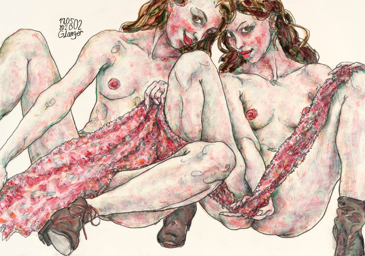 Female Nude, Children of the Sun by Gunter Langer