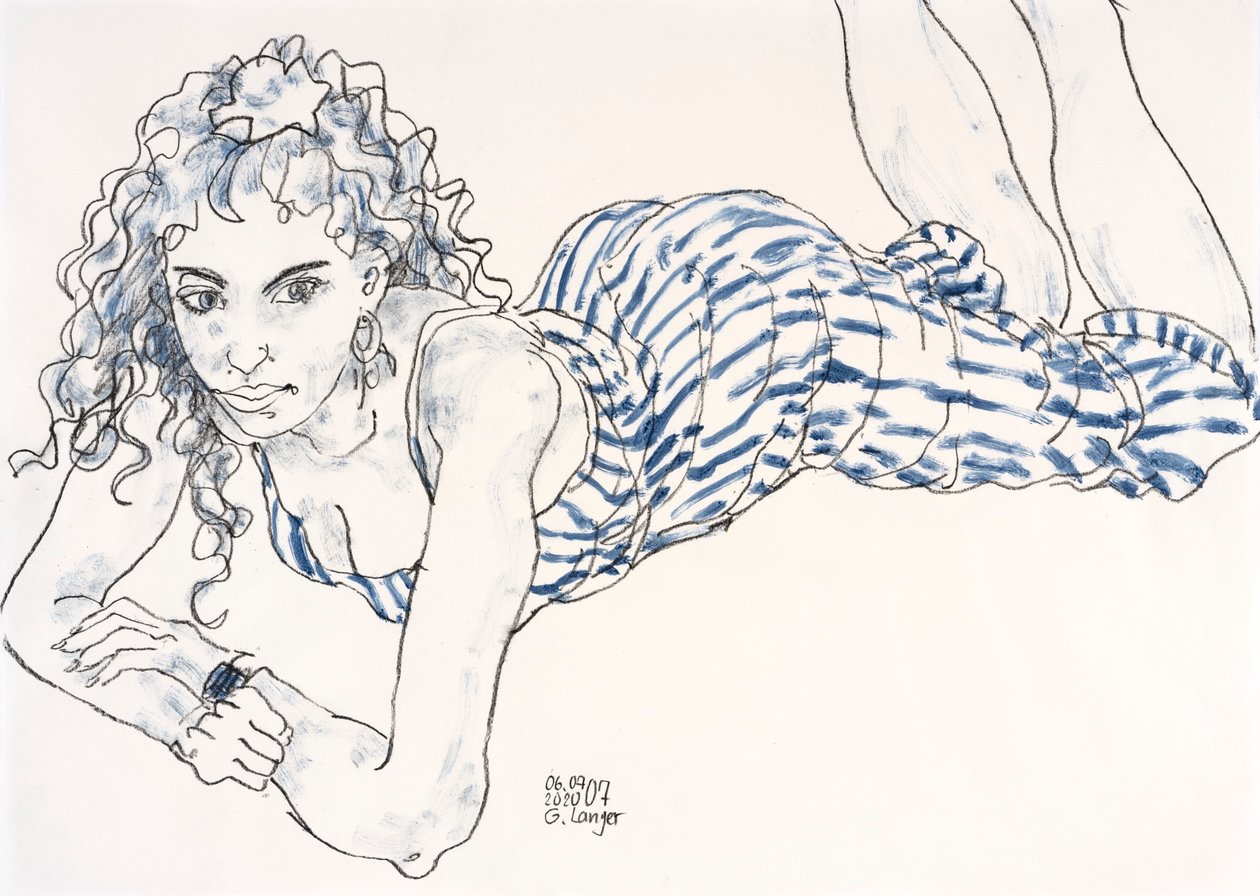 Reclining Woman, Girl