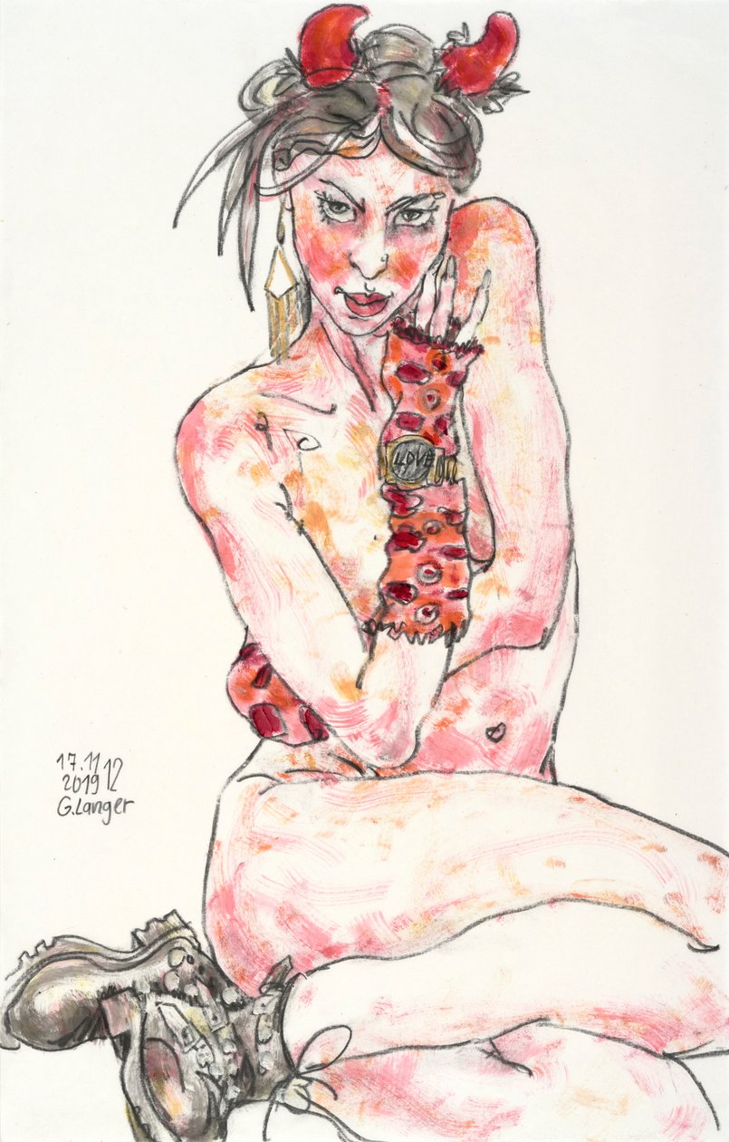 Female Nude, Crazy Seduction by Gunter Langer