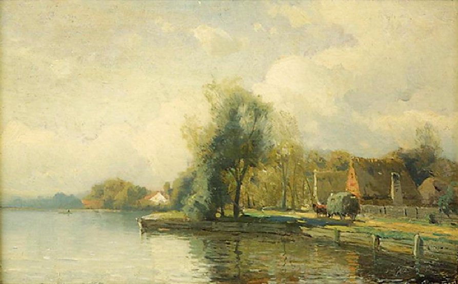 Landscape with Pond by Gustaf Rydberg