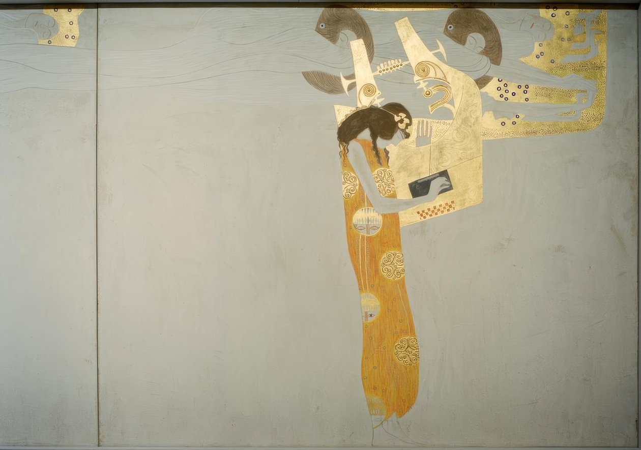 Beethoven Frieze – The Floating Genii: Poetry by Gustav Klimt