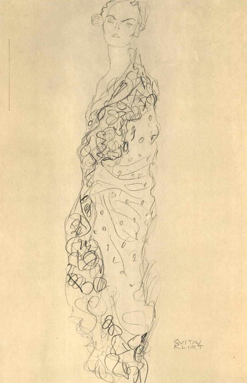 Lady with Fan by Gustav Klimt