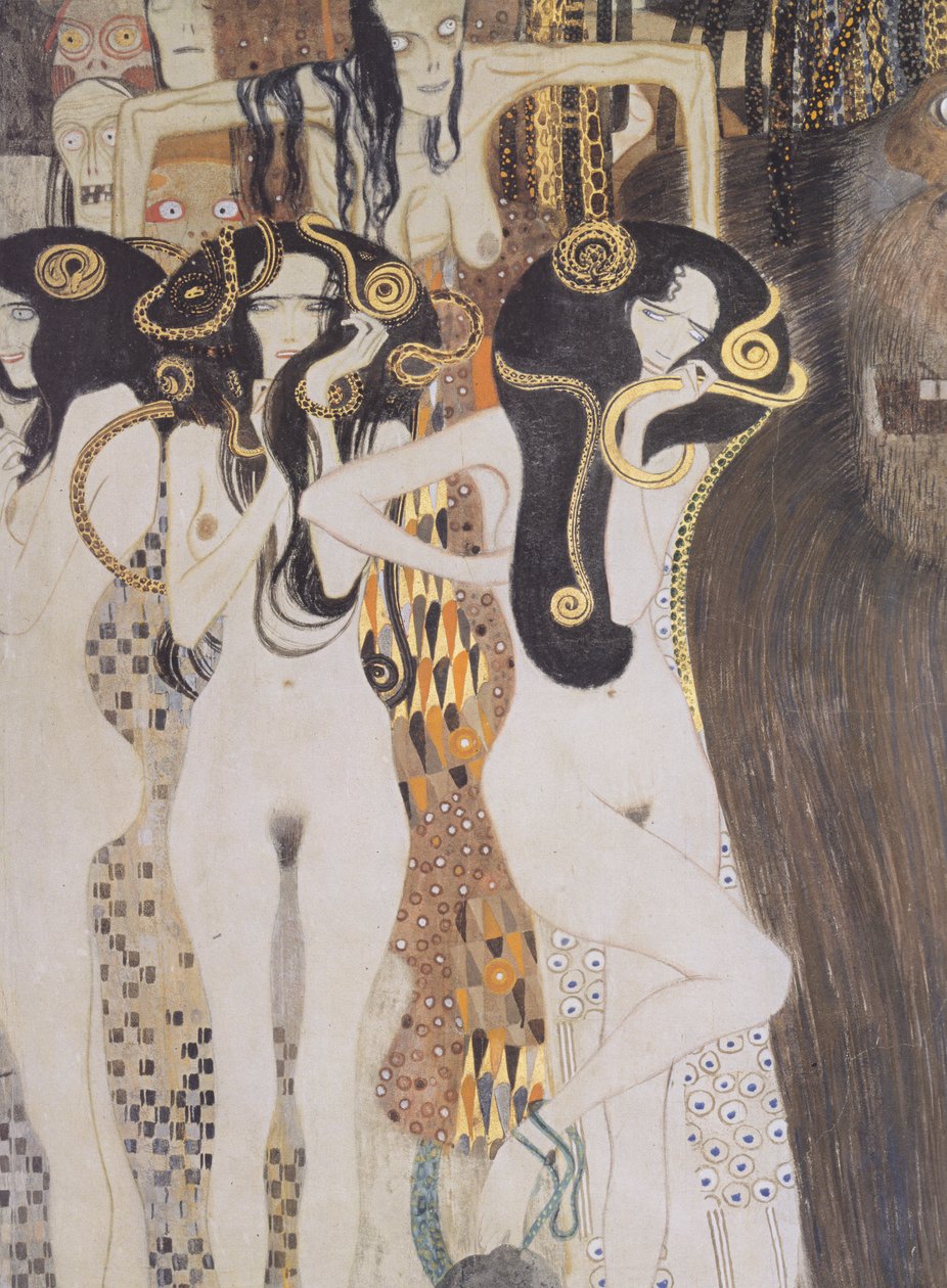 The Gorgons by Gustav Klimt