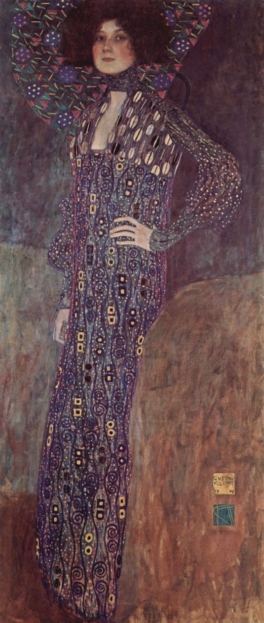 Portrait of Emilie Louise Flöge by Gustav Klimt
