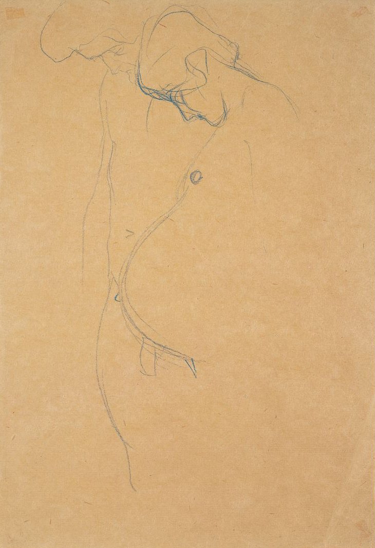 Pregnant Woman with Man by Gustav Klimt