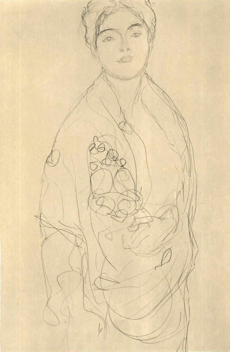Standing Slightly to the Right by Gustav Klimt