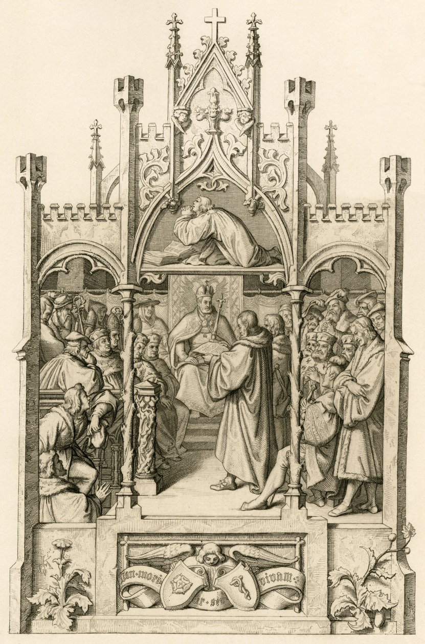 Luther Praying by Gustav Ferdinand Leopold Konig