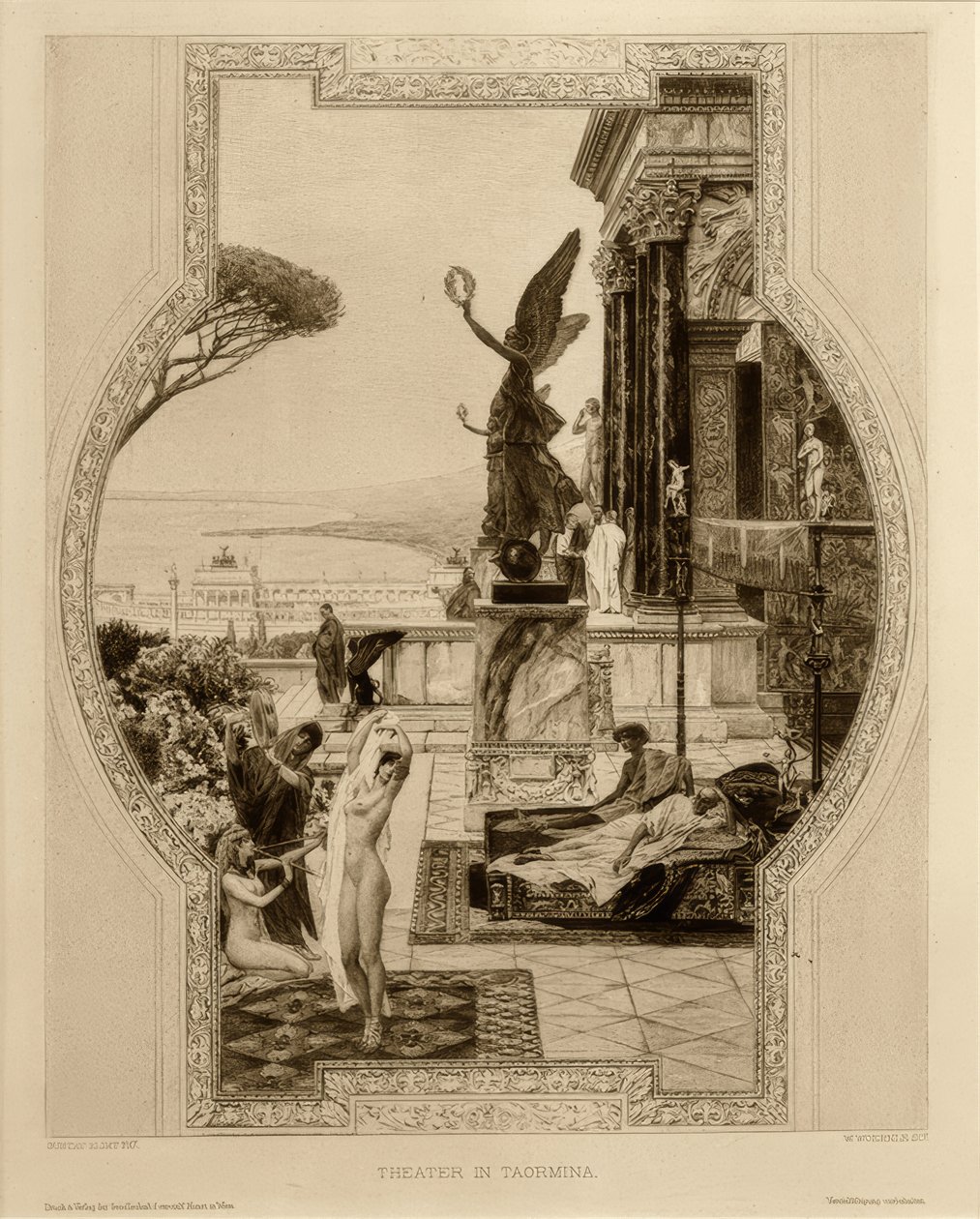 The Ancient Theater in Taormina by Gustav Klimt
