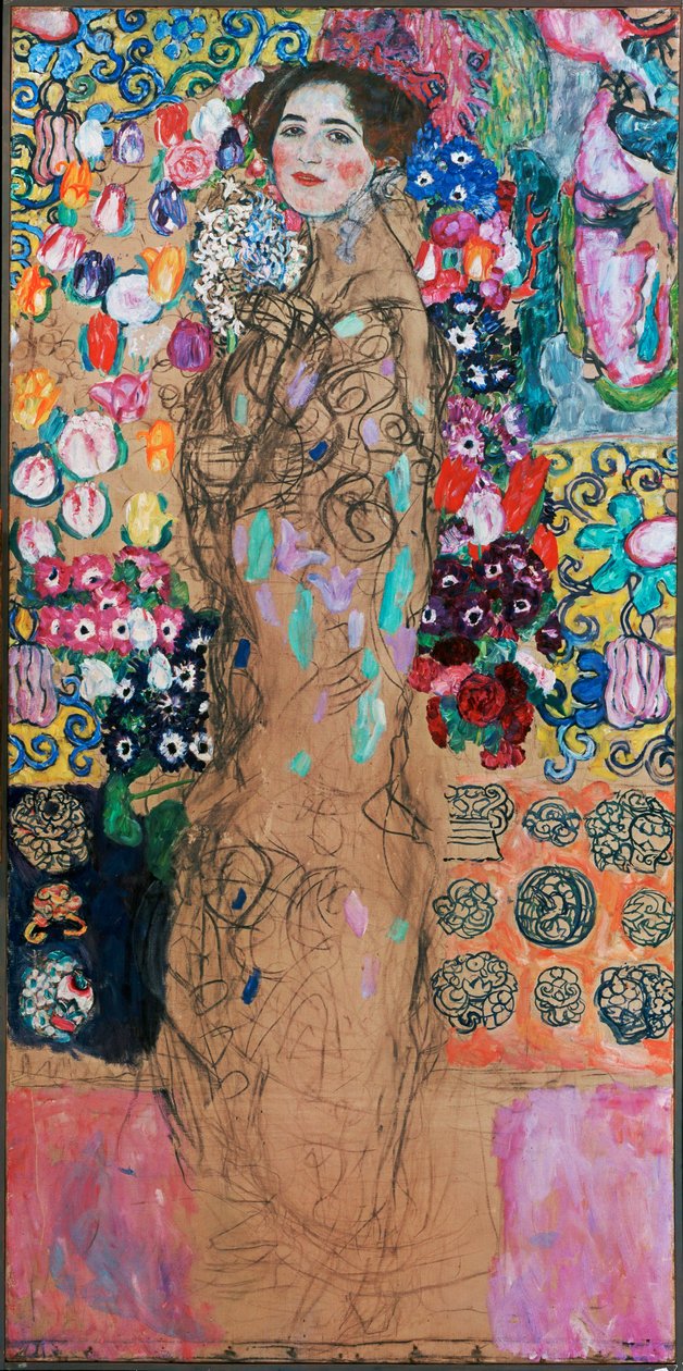 Lady with Fan by Gustav Klimt