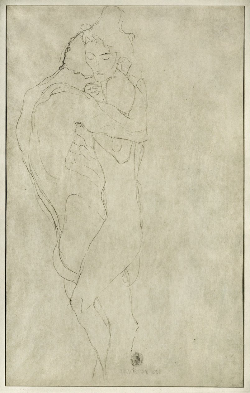 Lovers by Gustav Klimt