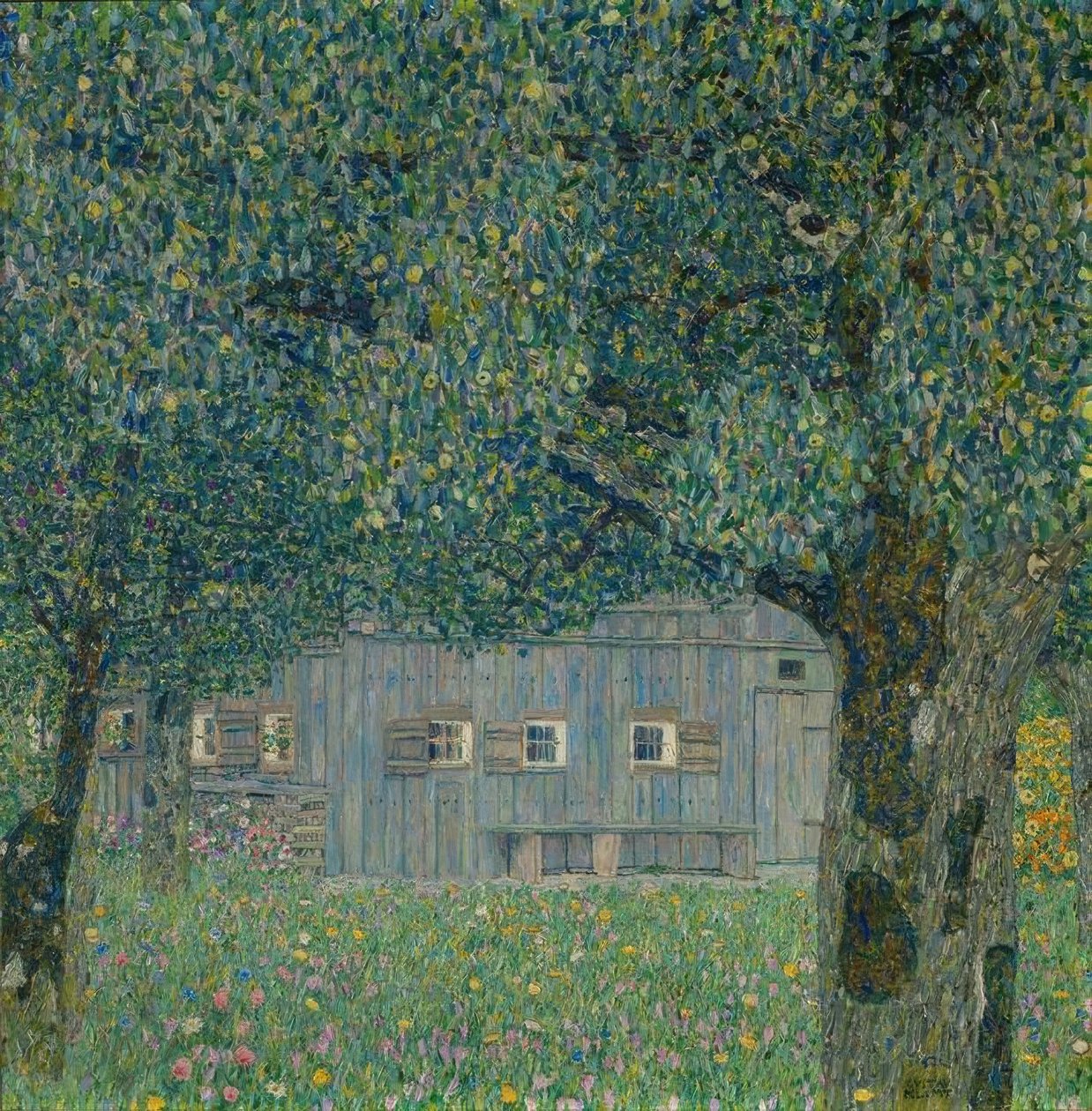 Upper Austrian Farmhouse by Gustav Klimt