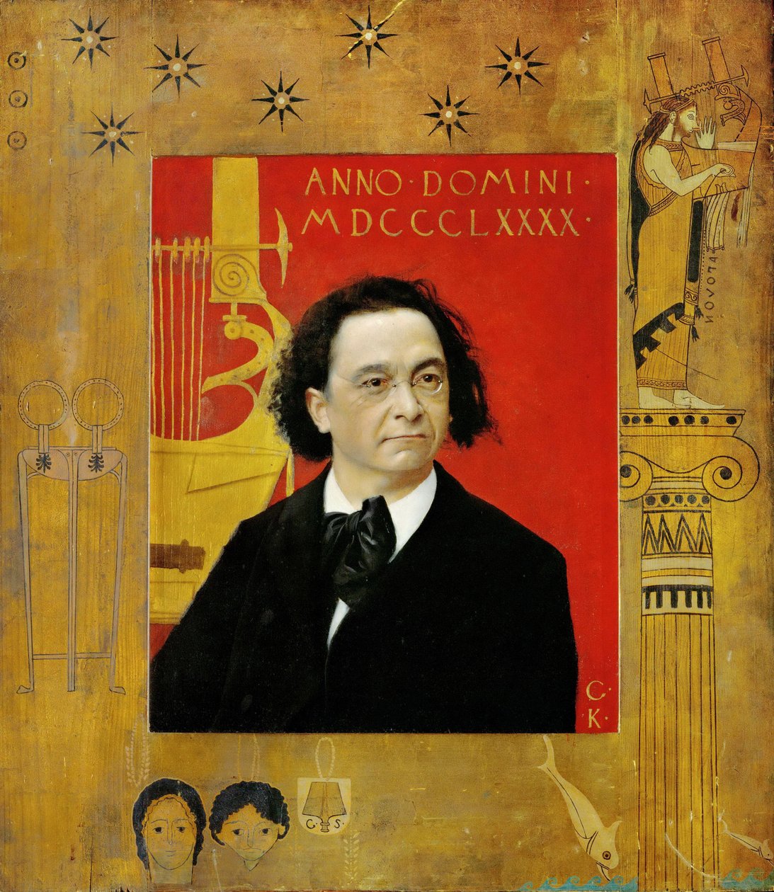 Portrait of Josef Pembaur by Gustav Klimt