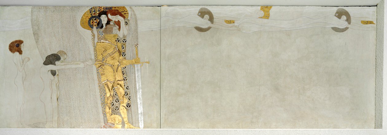The Beethoven Frieze (detail) by Gustav Klimt
