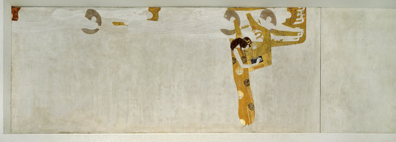 The Beethoven Frieze (detail) by Gustav Klimt