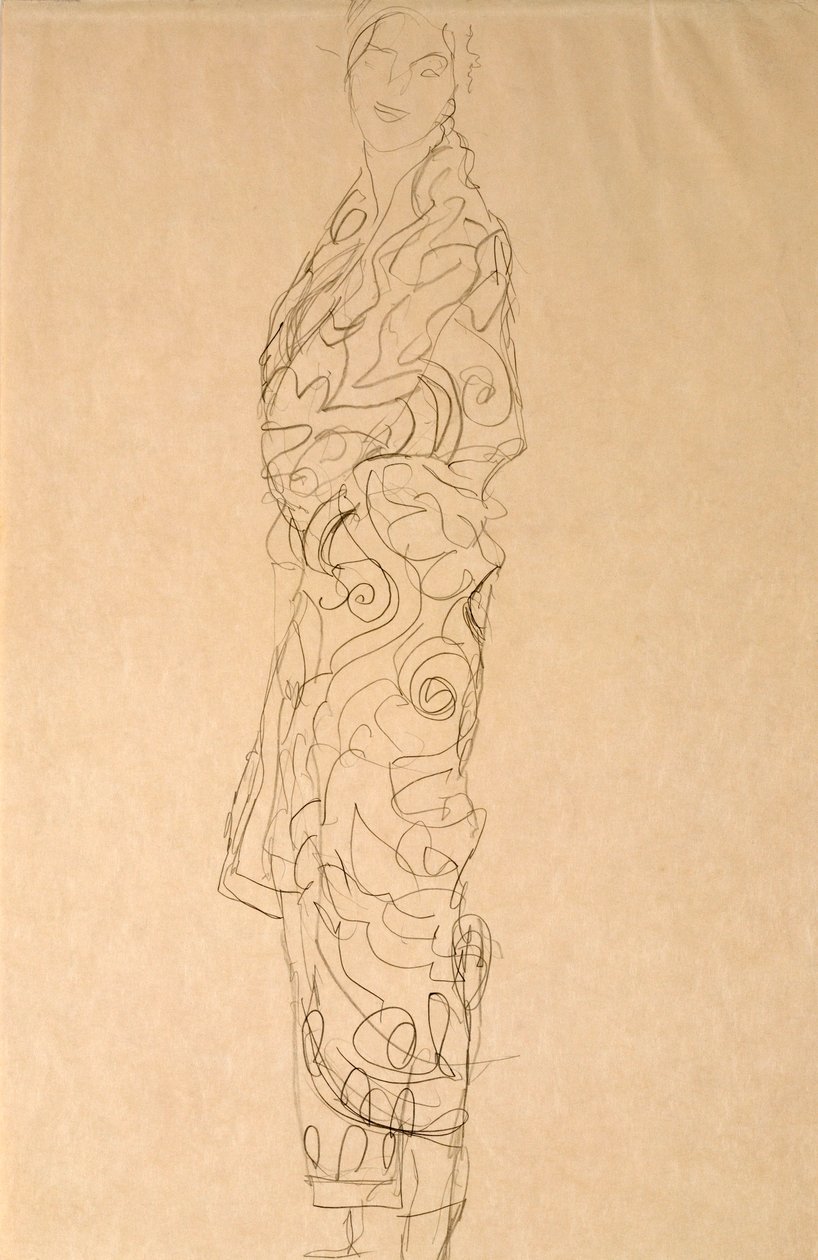 Woman in a Kimono by Gustav Klimt