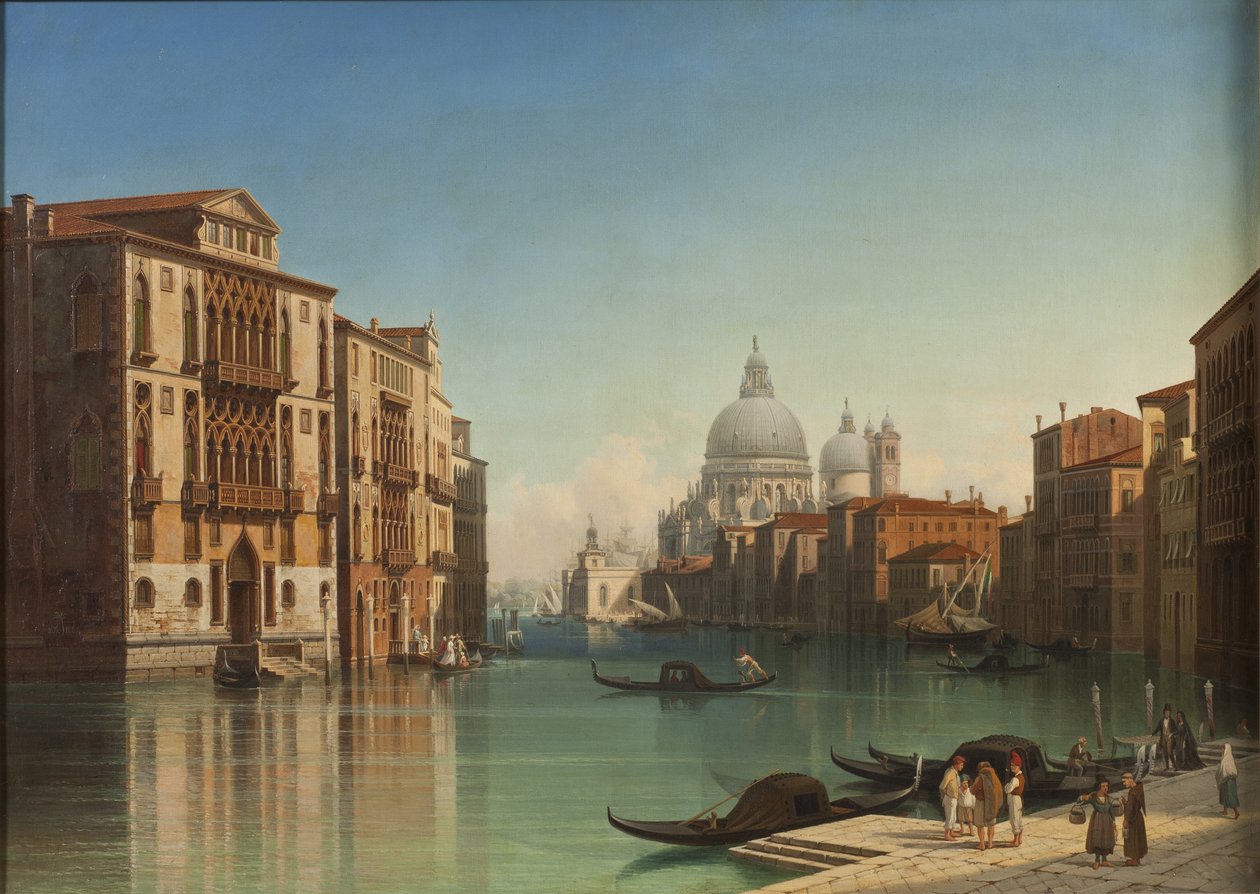 View of Canal Grande in Venice by Gustaf Wilhelm Palm