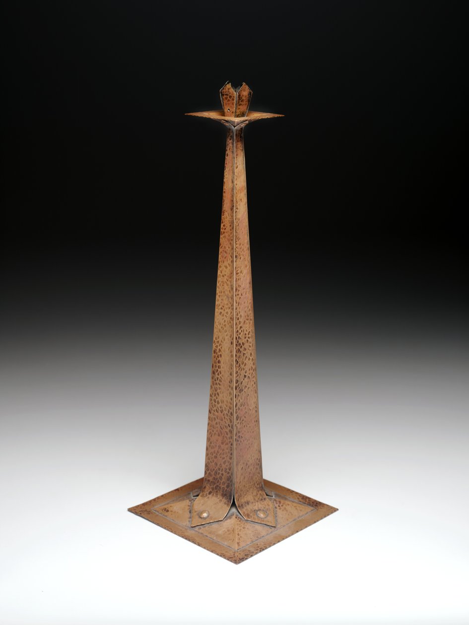 Candlestick by Gustav Stickley