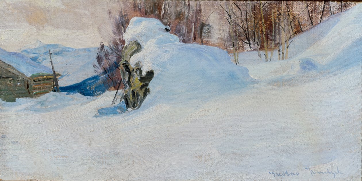 Winter Landscape by Gustav Wentzel