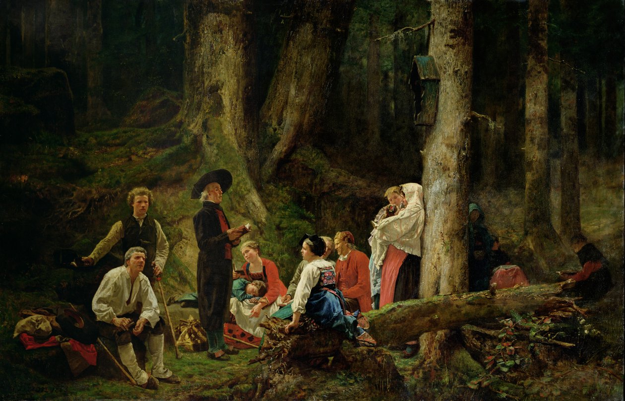 The Pilgrims from the Abbey of St. Odile by Gustave Brion