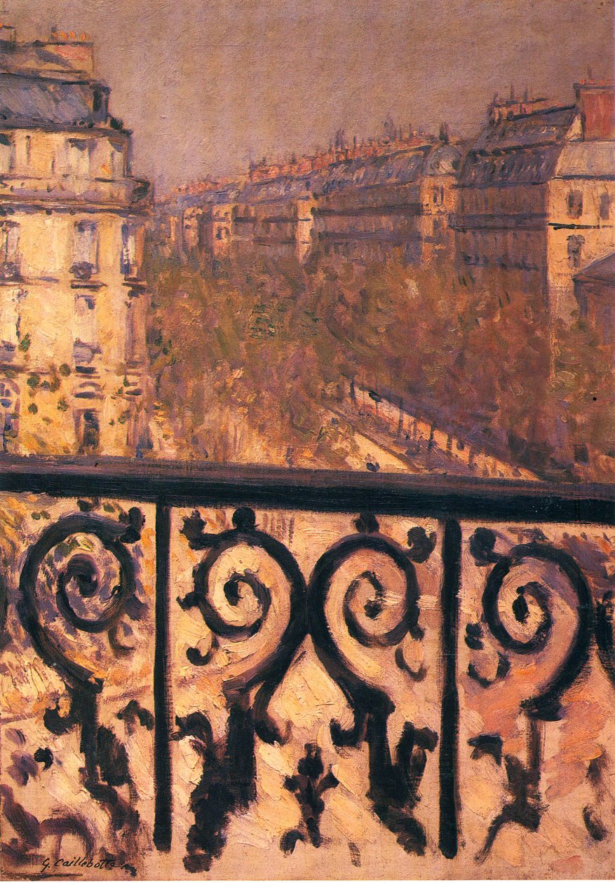 A Balcony in Paris by Gustave Caillebotte