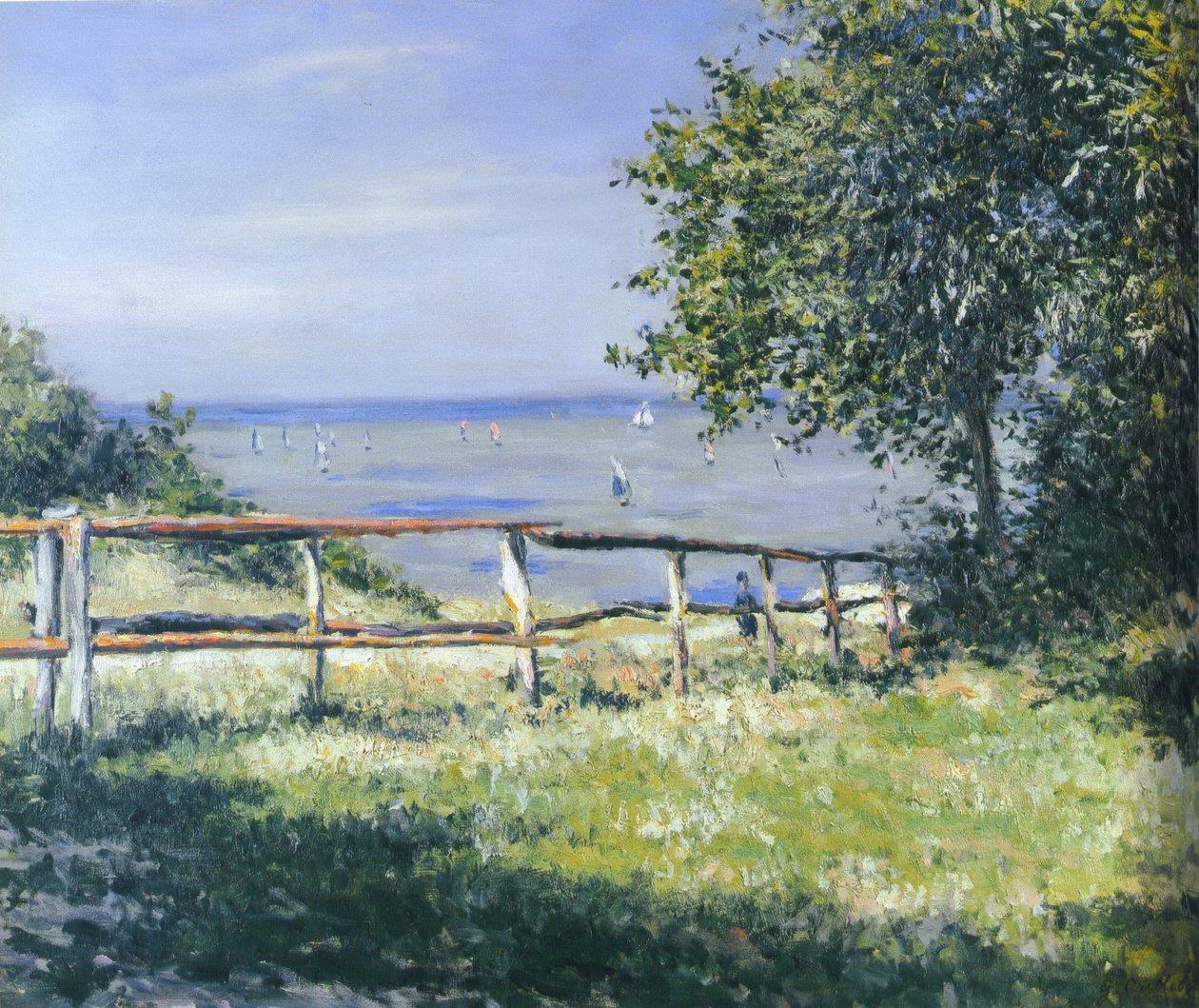 Field by the Sea by Gustave Caillebotte