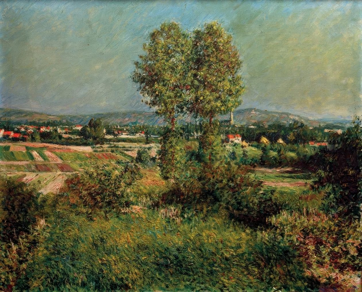 Landscape at Argenteuil by Gustave Caillebotte