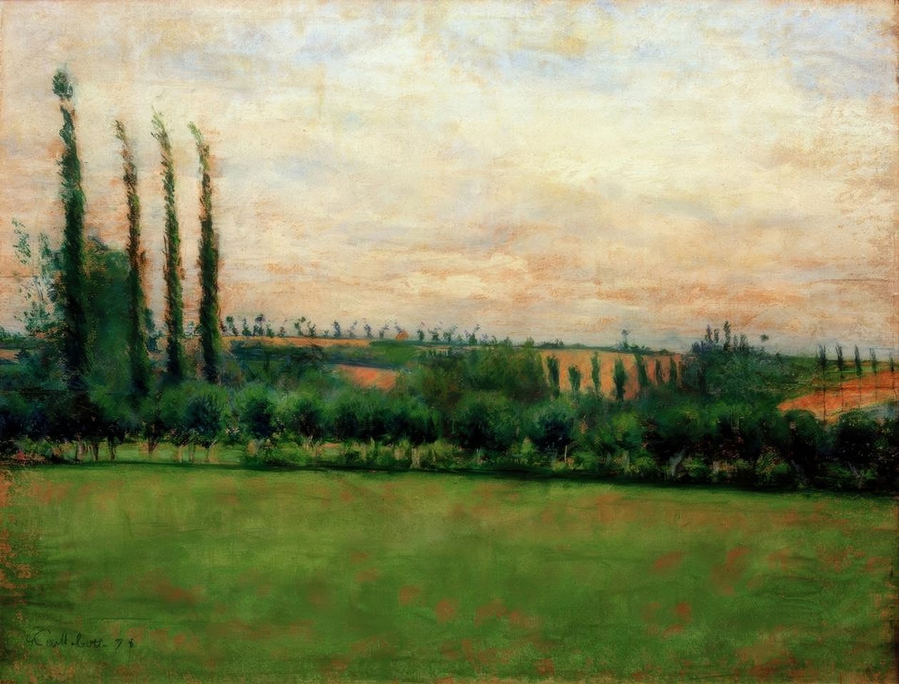 Prairie by Gustave Caillebotte